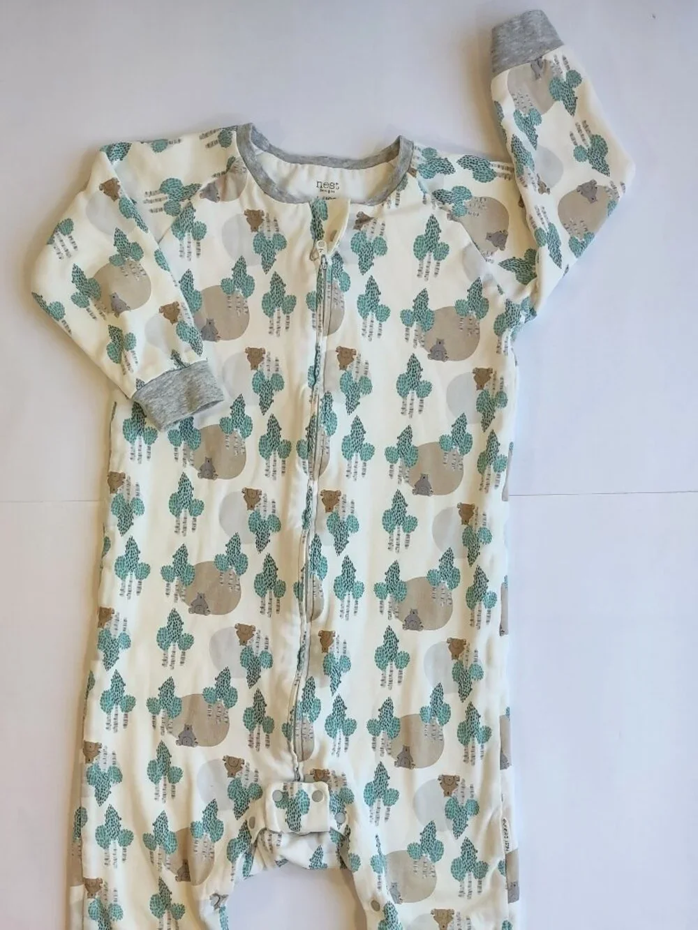 Nest Designs Footed Sleep Suit 2.5 Tog Toddler Large 4T Cotton Bamboo
